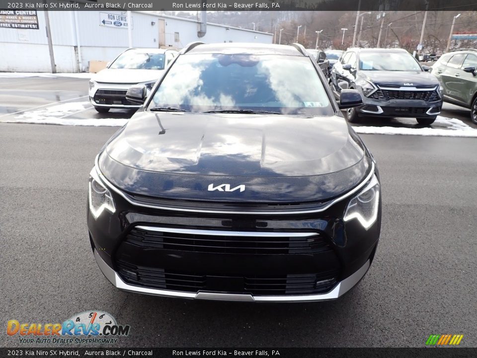 2023 Kia Niro SX Hybrid Aurora Black / Charcoal Photo #3