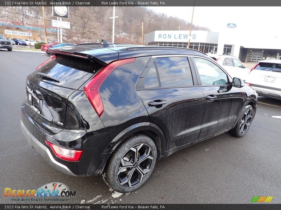2023 Kia Niro SX Hybrid Aurora Black / Charcoal Photo #8