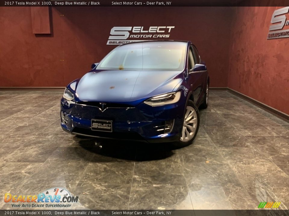 2017 Tesla Model X 100D Deep Blue Metallic / Black Photo #1