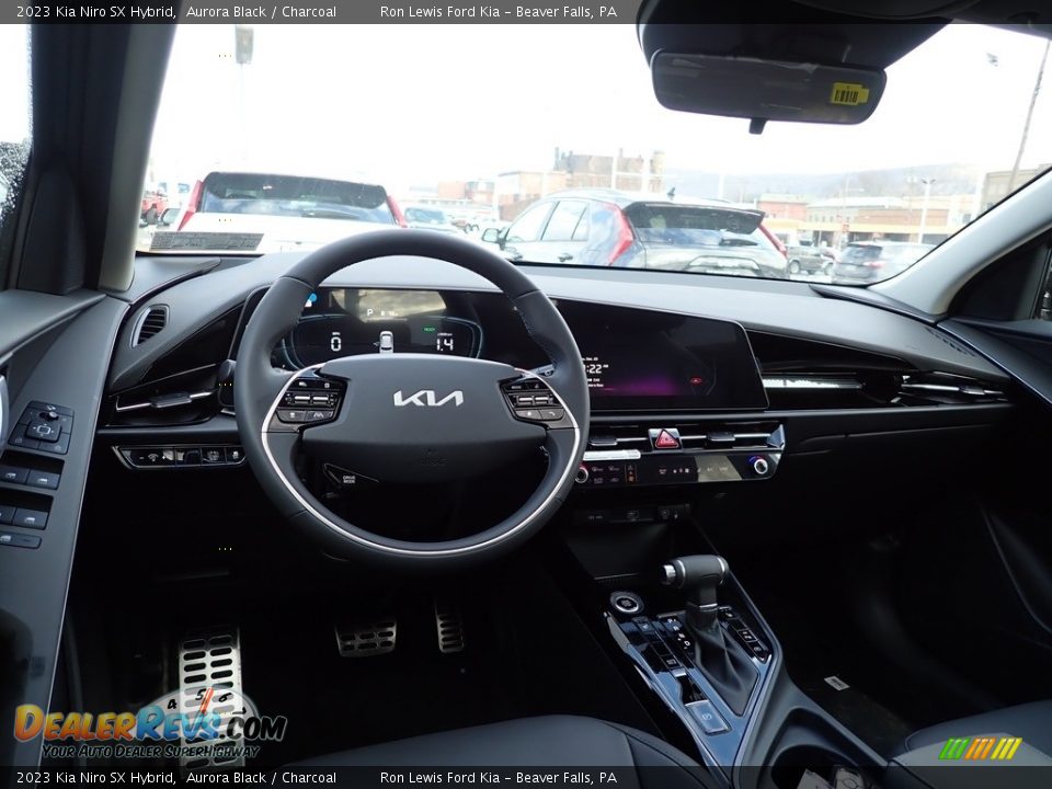 2023 Kia Niro SX Hybrid Aurora Black / Charcoal Photo #13