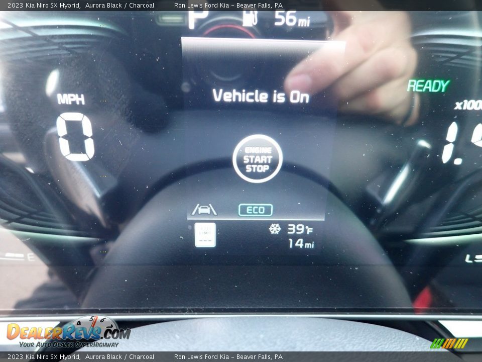 2023 Kia Niro SX Hybrid Aurora Black / Charcoal Photo #17