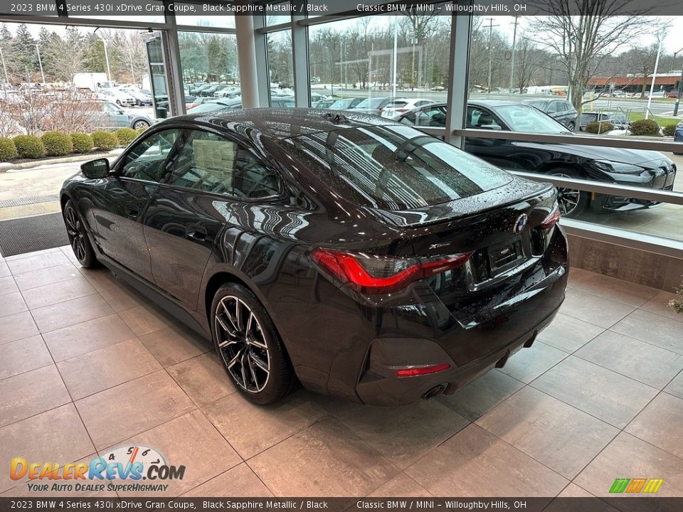 2023 BMW 4 Series 430i xDrive Gran Coupe Black Sapphire Metallic / Black Photo #2