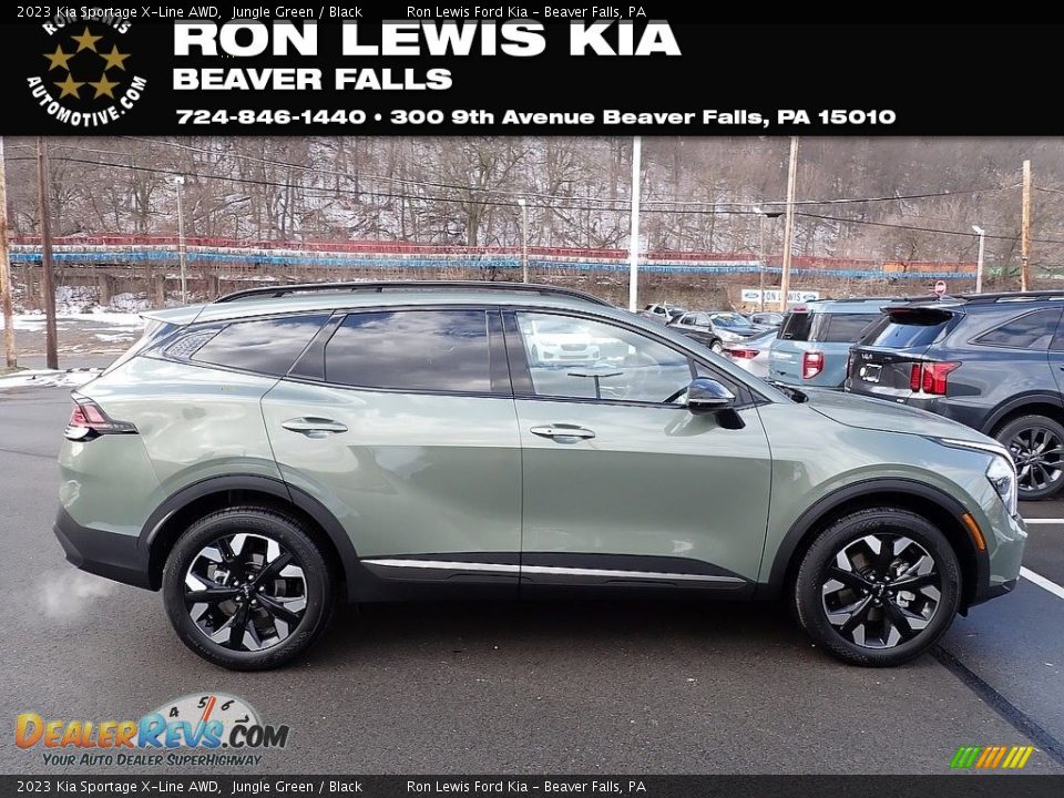 2023 Kia Sportage X-Line AWD Jungle Green / Black Photo #1