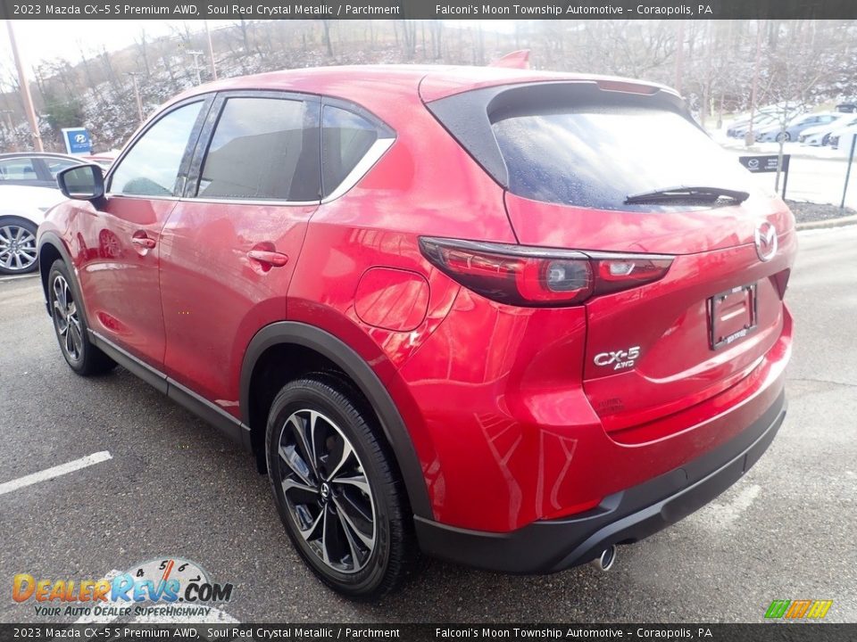 2023 Mazda CX-5 S Premium AWD Soul Red Crystal Metallic / Parchment Photo #5