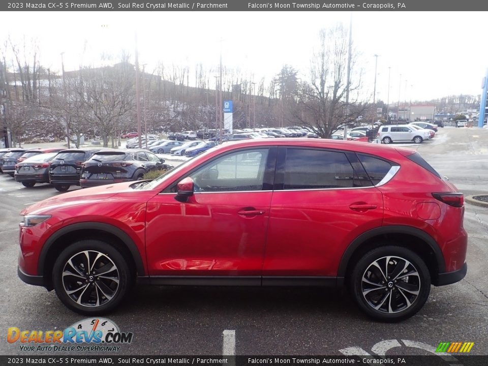 2023 Mazda CX-5 S Premium AWD Soul Red Crystal Metallic / Parchment Photo #6