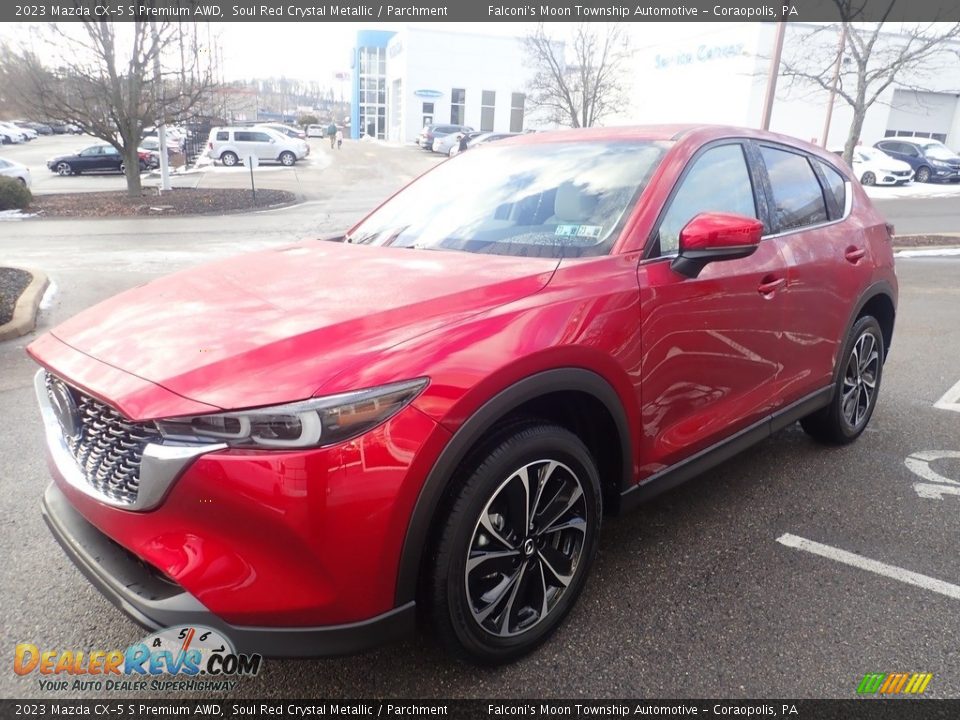 2023 Mazda CX-5 S Premium AWD Soul Red Crystal Metallic / Parchment Photo #7