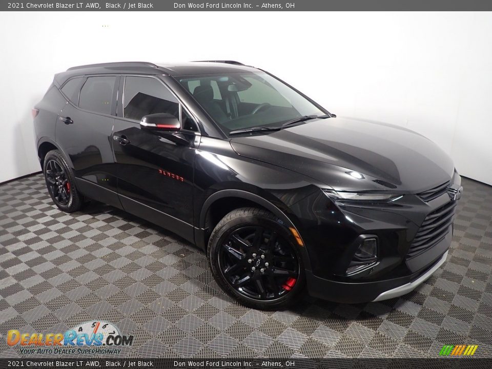 2021 Chevrolet Blazer LT AWD Black / Jet Black Photo #3