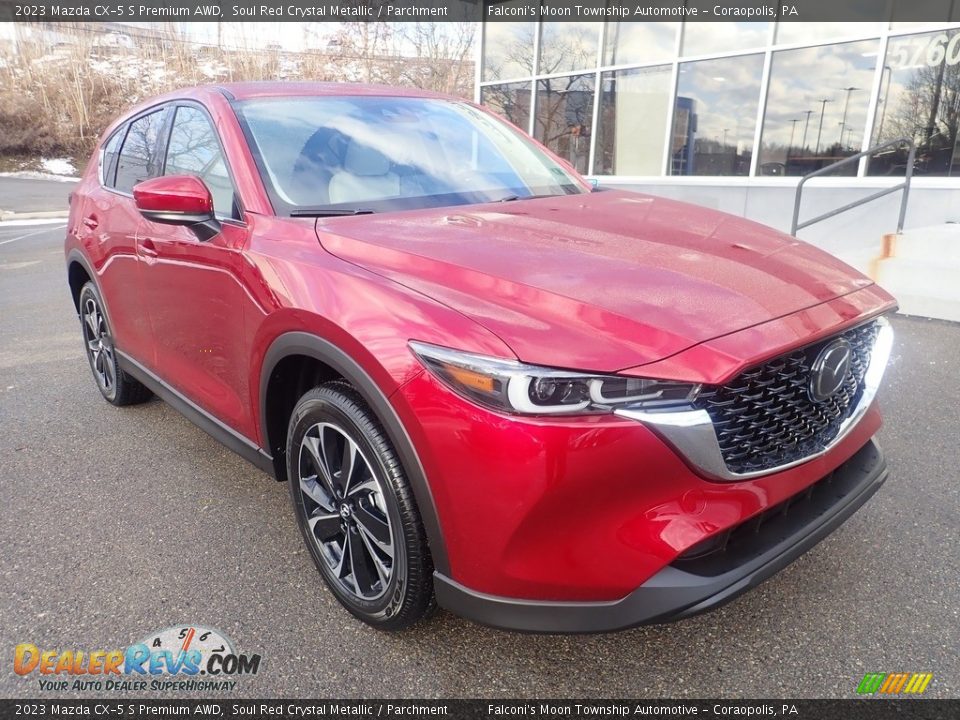 2023 Mazda CX-5 S Premium AWD Soul Red Crystal Metallic / Parchment Photo #9