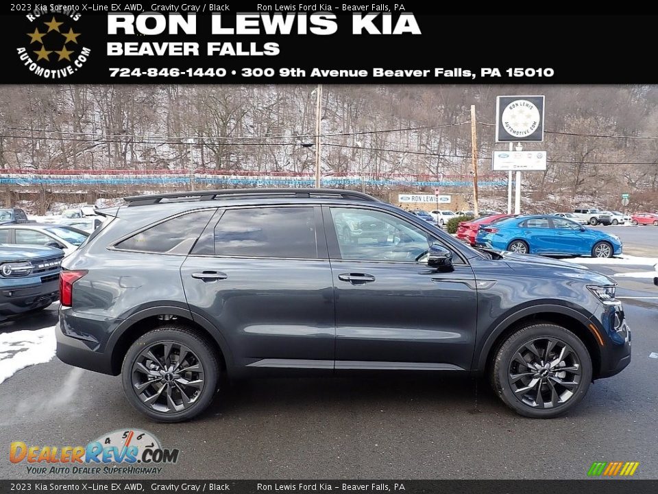2023 Kia Sorento X-Line EX AWD Gravity Gray / Black Photo #1
