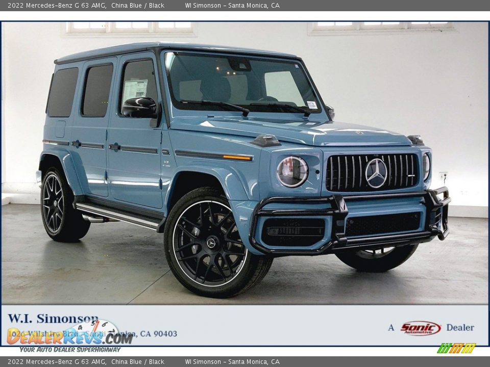 2022 Mercedes-Benz G 63 AMG China Blue / Black Photo #1