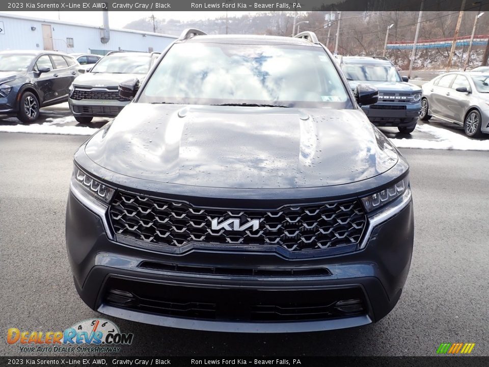 2023 Kia Sorento X-Line EX AWD Gravity Gray / Black Photo #3