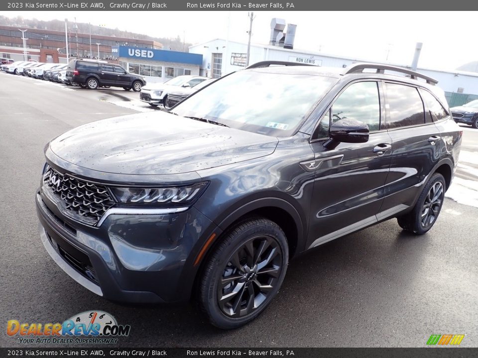 Gravity Gray 2023 Kia Sorento X-Line EX AWD Photo #4
