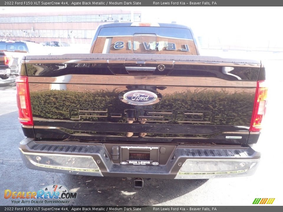 2022 Ford F150 XLT SuperCrew 4x4 Agate Black Metallic / Medium Dark Slate Photo #7