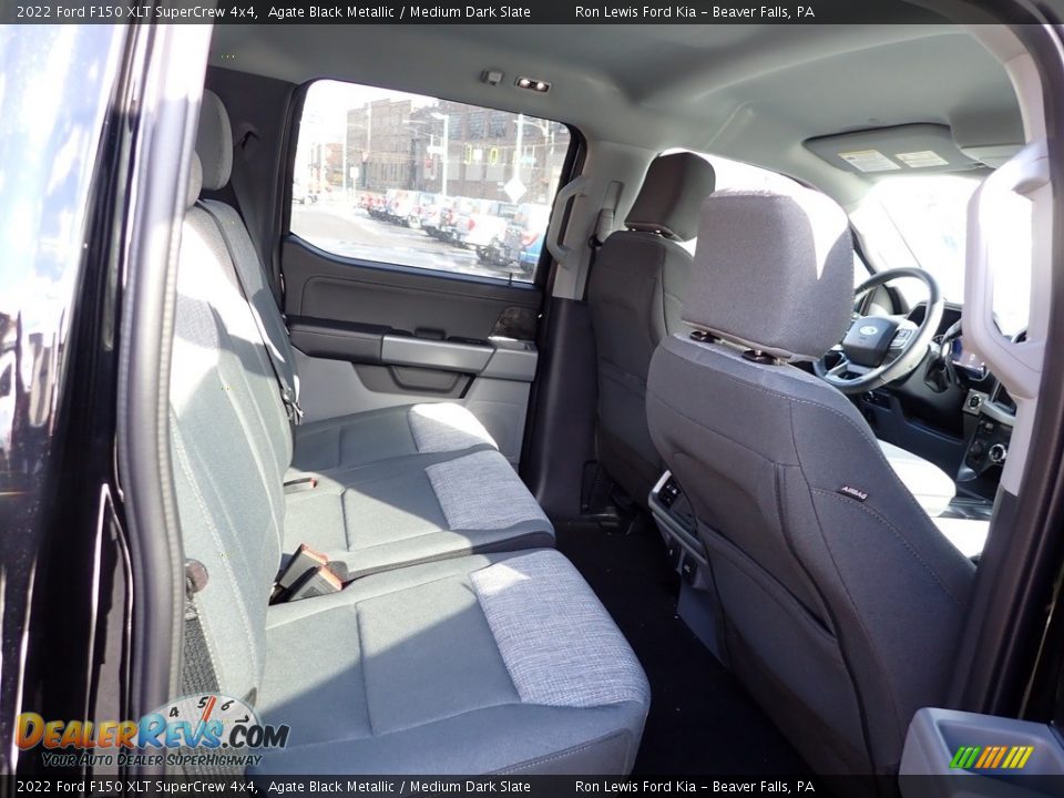 2022 Ford F150 XLT SuperCrew 4x4 Agate Black Metallic / Medium Dark Slate Photo #11