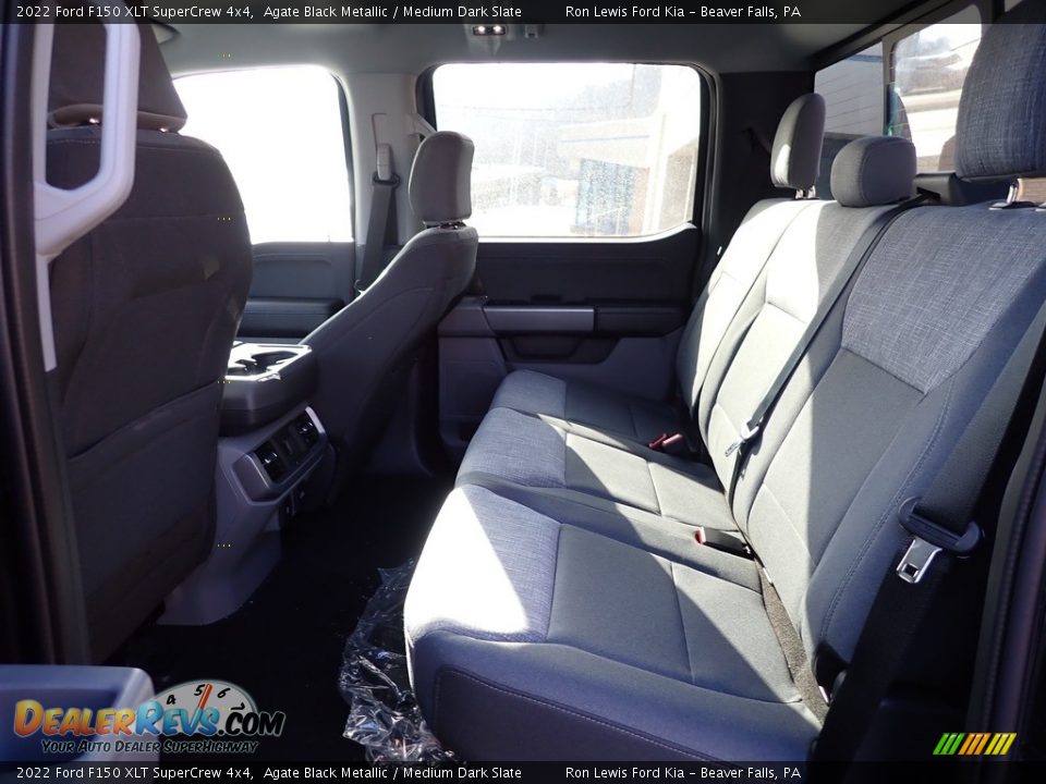 2022 Ford F150 XLT SuperCrew 4x4 Agate Black Metallic / Medium Dark Slate Photo #13