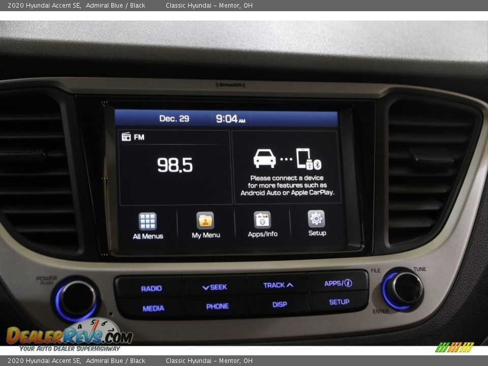 2020 Hyundai Accent SE Admiral Blue / Black Photo #9