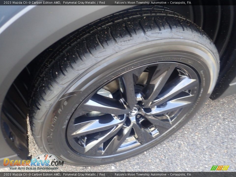 2023 Mazda CX-9 Carbon Edition AWD Polymetal Gray Metallic / Red Photo #10