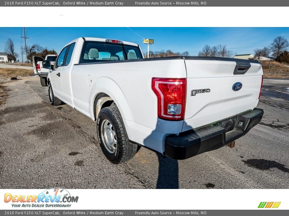 2016 Ford F150 XLT SuperCab Oxford White / Medium Earth Gray Photo #6