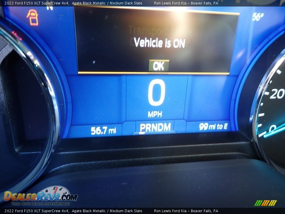 2022 Ford F150 XLT SuperCrew 4x4 Agate Black Metallic / Medium Dark Slate Photo #17