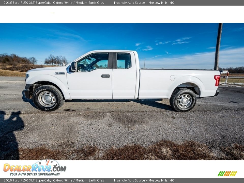 2016 Ford F150 XLT SuperCab Oxford White / Medium Earth Gray Photo #7