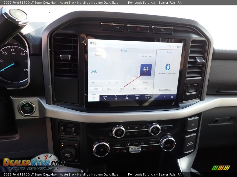 2022 Ford F150 XLT SuperCrew 4x4 Agate Black Metallic / Medium Dark Slate Photo #18