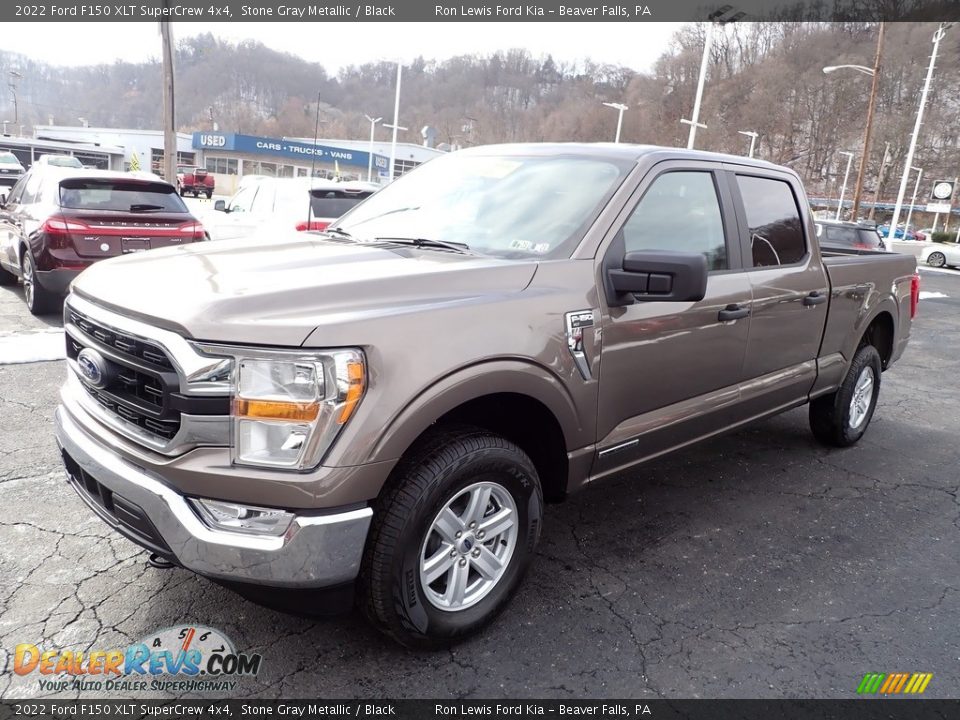 Stone Gray Metallic 2022 Ford F150 XLT SuperCrew 4x4 Photo #4