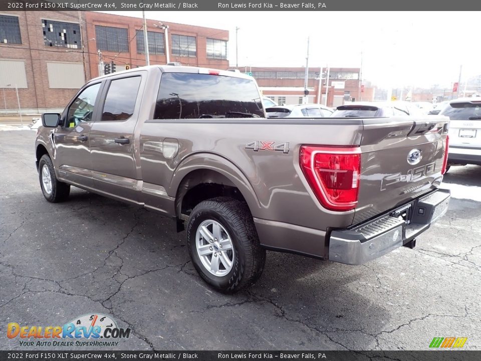 2022 Ford F150 XLT SuperCrew 4x4 Stone Gray Metallic / Black Photo #6