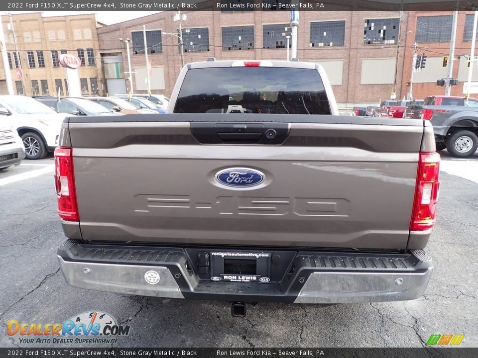2022 Ford F150 XLT SuperCrew 4x4 Stone Gray Metallic / Black Photo #7