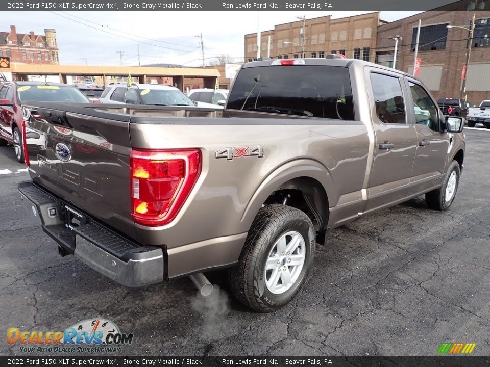 2022 Ford F150 XLT SuperCrew 4x4 Stone Gray Metallic / Black Photo #8