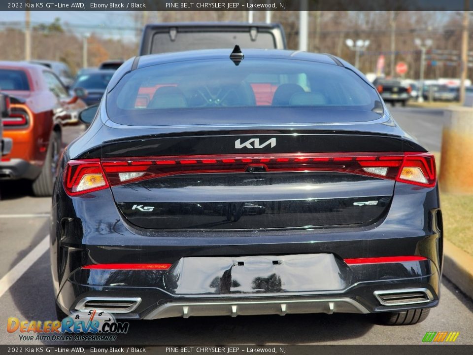 2022 Kia K5 GT-Line AWD Ebony Black / Black Photo #6