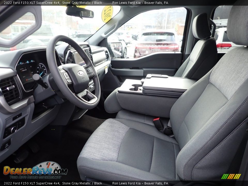 2022 Ford F150 XLT SuperCrew 4x4 Stone Gray Metallic / Black Photo #13