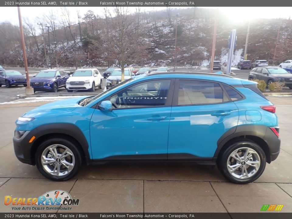 2023 Hyundai Kona SEL AWD Teal Isle / Black Photo #6