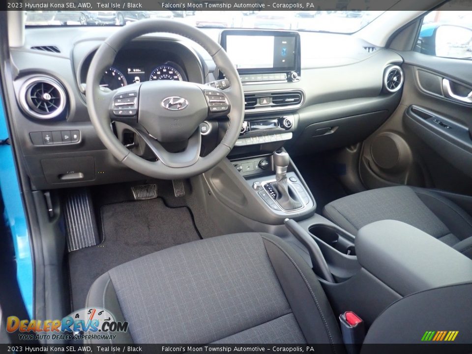 Black Interior - 2023 Hyundai Kona SEL AWD Photo #13