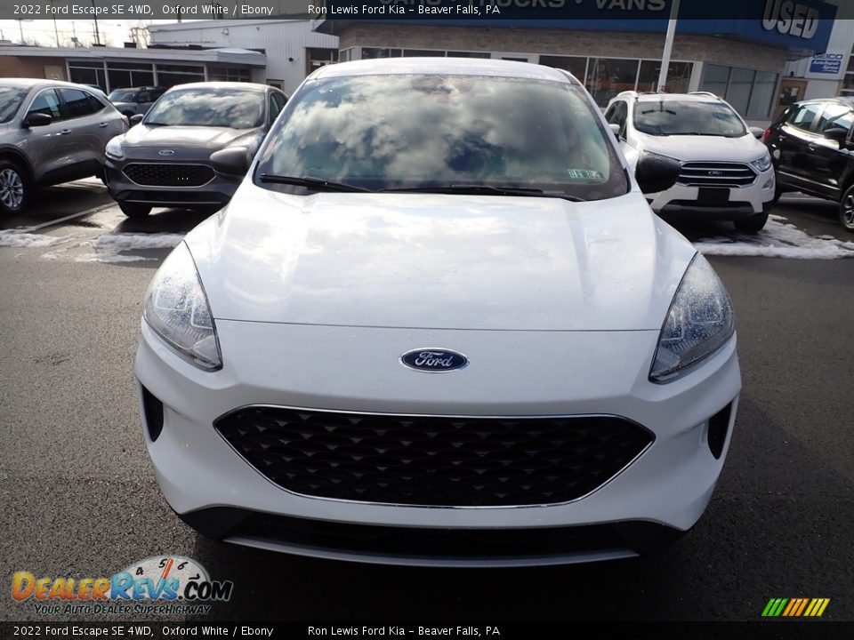 2022 Ford Escape SE 4WD Oxford White / Ebony Photo #3