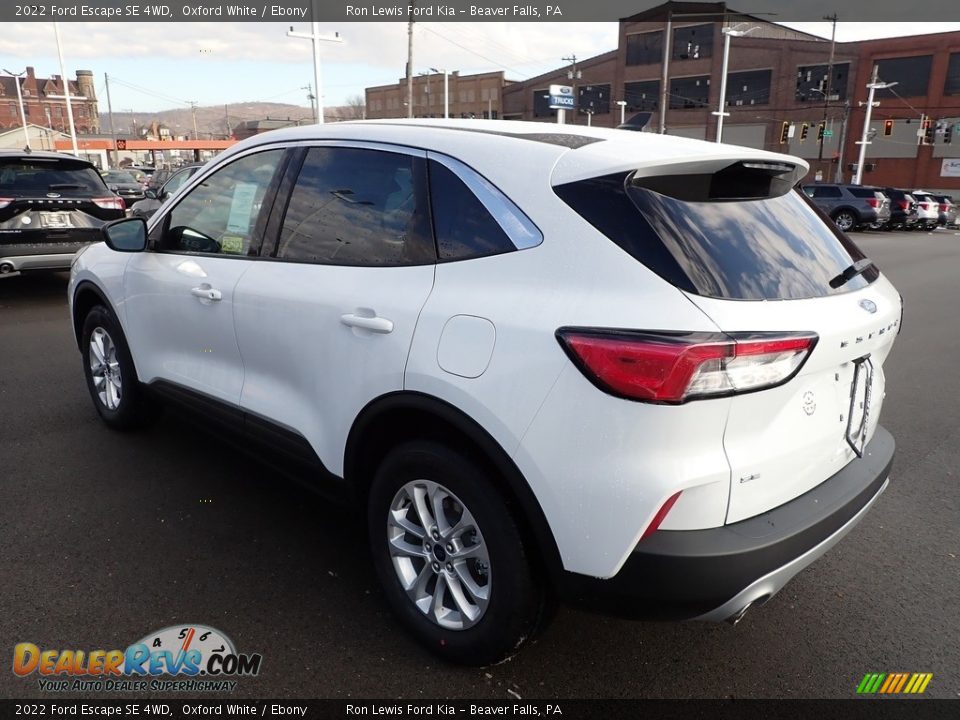 2022 Ford Escape SE 4WD Oxford White / Ebony Photo #6