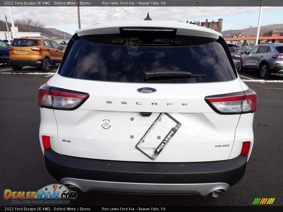 2022 Ford Escape SE 4WD Oxford White / Ebony Photo #7