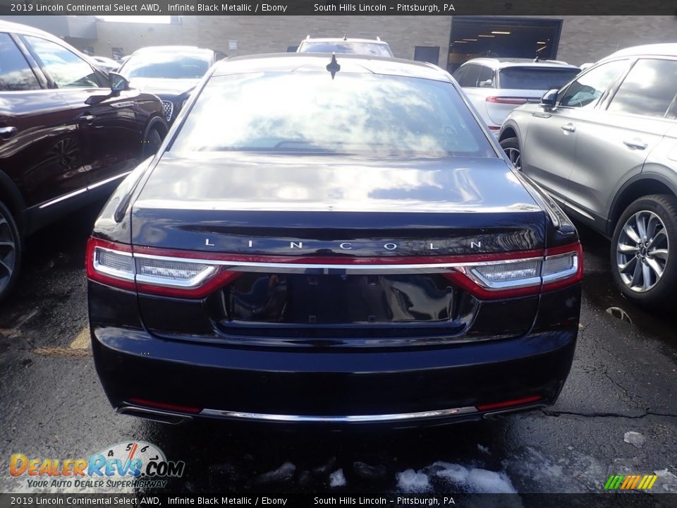 2019 Lincoln Continental Select AWD Infinite Black Metallic / Ebony Photo #3