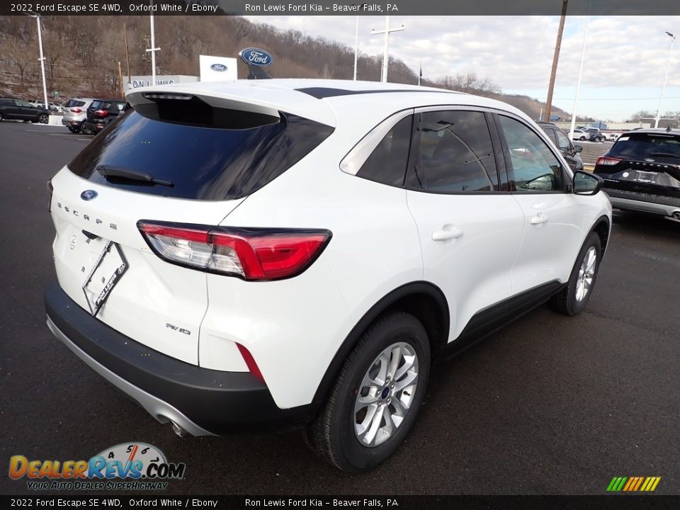 2022 Ford Escape SE 4WD Oxford White / Ebony Photo #8