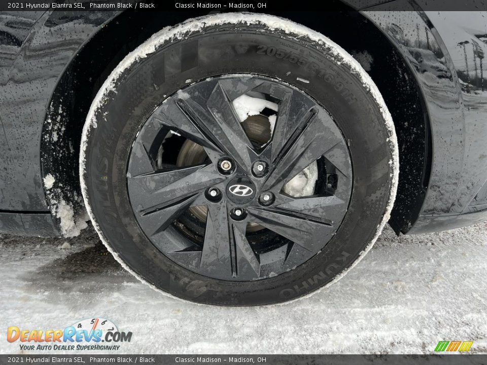 2021 Hyundai Elantra SEL Phantom Black / Black Photo #6