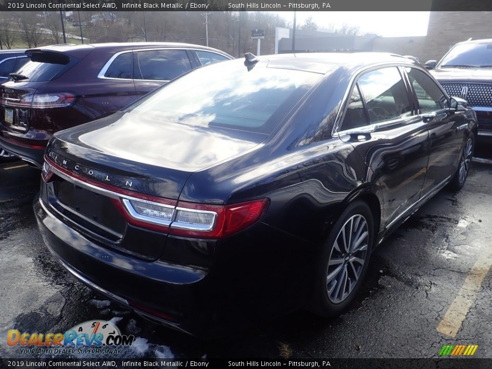 2019 Lincoln Continental Select AWD Infinite Black Metallic / Ebony Photo #4