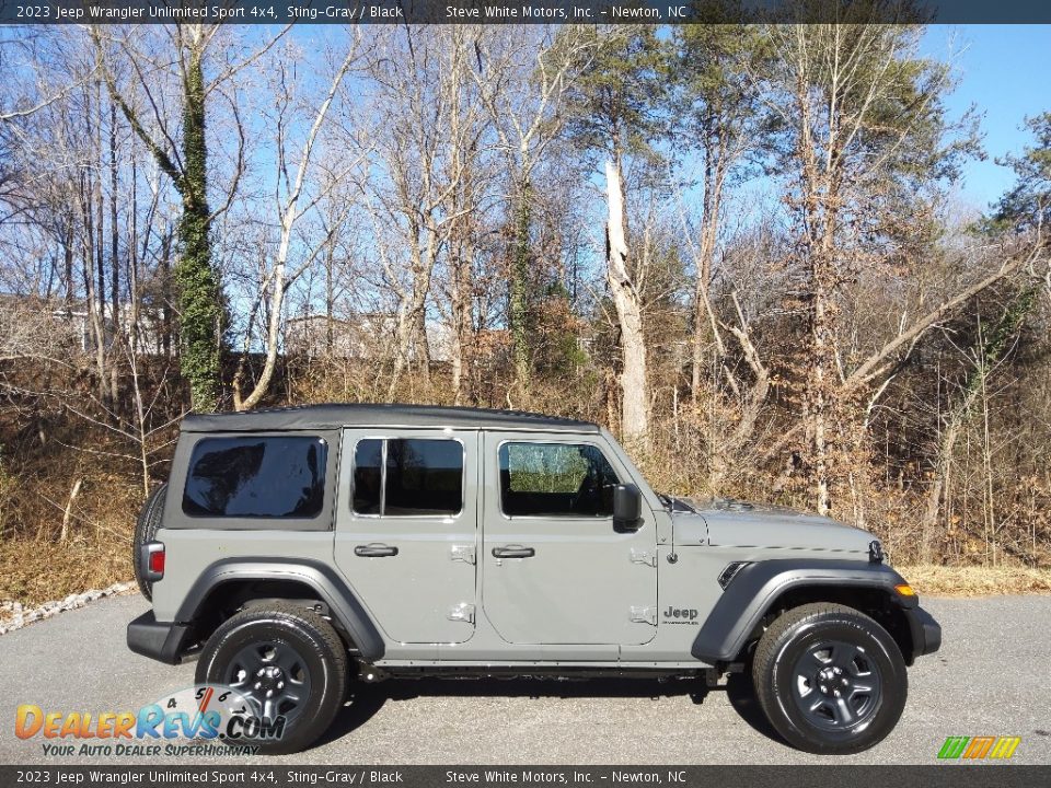 2023 Jeep Wrangler Unlimited Sport 4x4 Sting-Gray / Black Photo #5