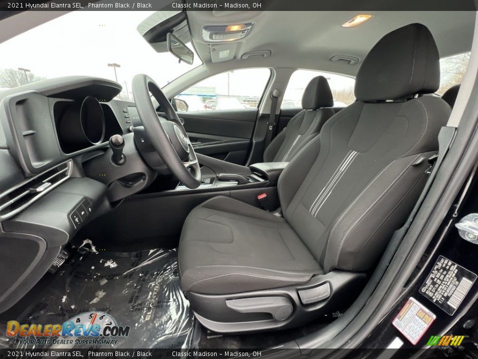 2021 Hyundai Elantra SEL Phantom Black / Black Photo #7