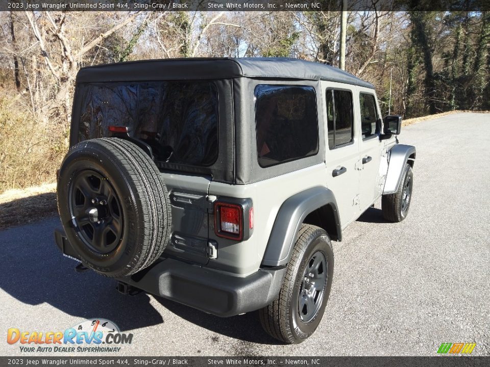 2023 Jeep Wrangler Unlimited Sport 4x4 Sting-Gray / Black Photo #6