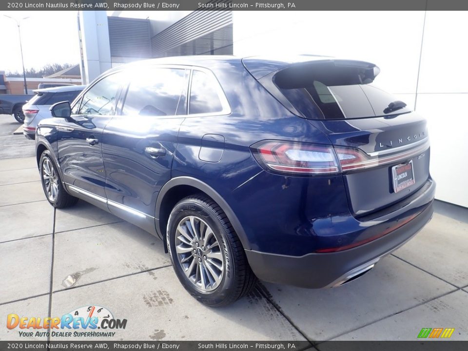 2020 Lincoln Nautilus Reserve AWD Rhapsody Blue / Ebony Photo #3