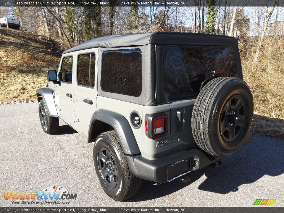 2023 Jeep Wrangler Unlimited Sport 4x4 Sting-Gray / Black Photo #8