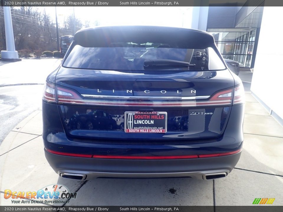 2020 Lincoln Nautilus Reserve AWD Rhapsody Blue / Ebony Photo #4