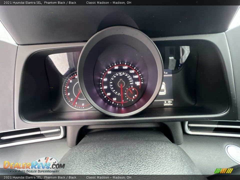 2021 Hyundai Elantra SEL Phantom Black / Black Photo #11