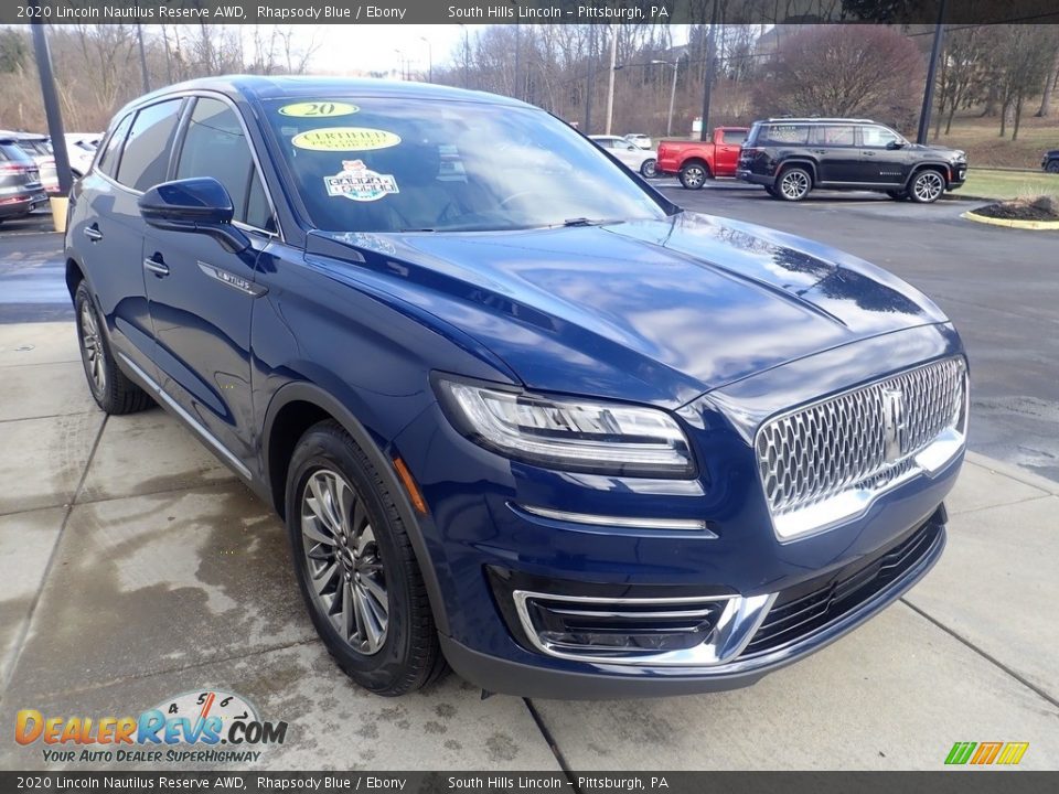 2020 Lincoln Nautilus Reserve AWD Rhapsody Blue / Ebony Photo #8