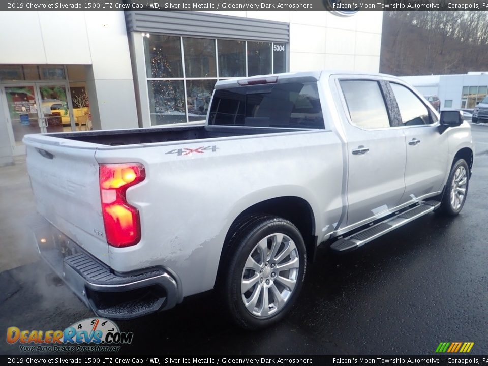 2019 Chevrolet Silverado 1500 LTZ Crew Cab 4WD Silver Ice Metallic / Gideon/Very Dark Atmosphere Photo #2