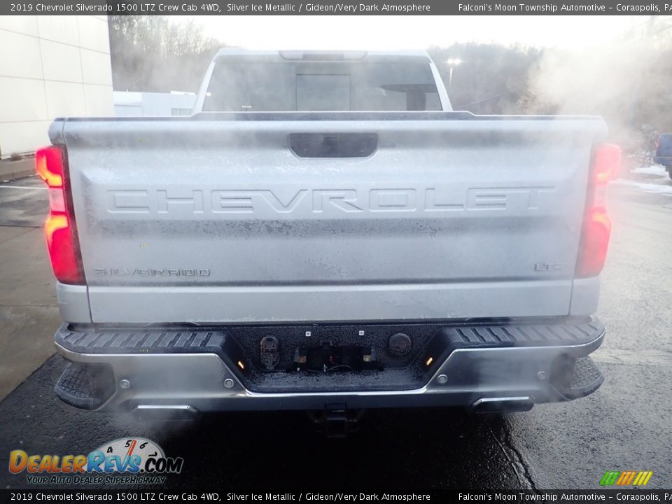 2019 Chevrolet Silverado 1500 LTZ Crew Cab 4WD Silver Ice Metallic / Gideon/Very Dark Atmosphere Photo #3